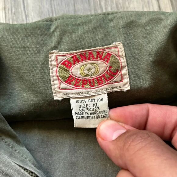 Vintage Banana Republic Hooded Sarfari Vest Size XL - Picture 3 of 6